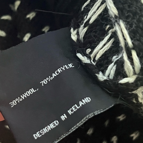 IceWear Black Magnus Norwegian Wool Blend Sweater NWT Small - Picture 13 of 15